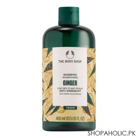 the body shop ginger anti dandruff vegan shampoo, 400ml main image