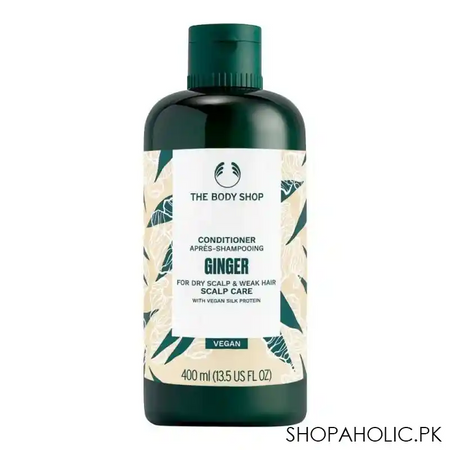 the body shop ginger scalp care conditioner, for dry scalp & weak hair, 400ml main image