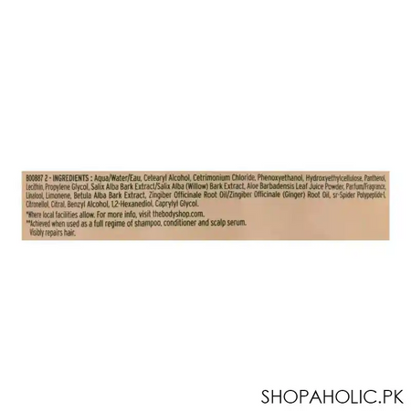 the body shop ginger scalp care vegan conditioner, 250ml image3