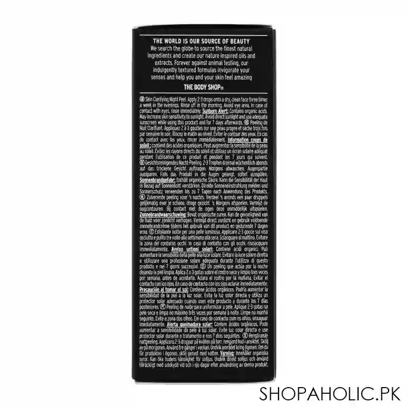 the body shop himalayan charcoal skin clarifying night peel, 30ml image3