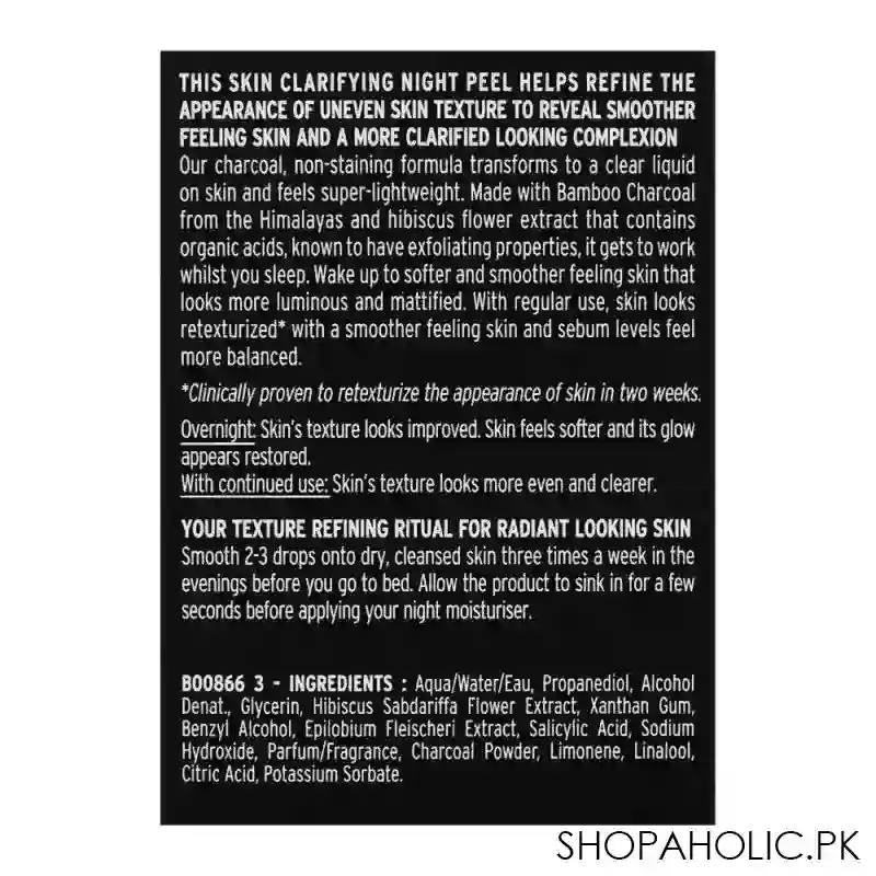 the body shop himalayan charcoal skin clarifying night peel, 30ml image4