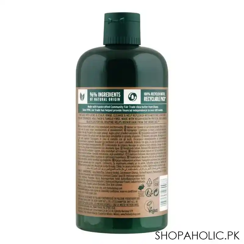 the body shop jamaican black castor oil vegan cleansing conditioner for all curls & coils 400ml image2