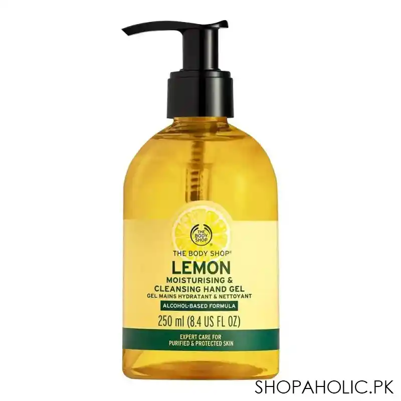 the body shop lemon moisturising & cleansing hand gel 250ml main image