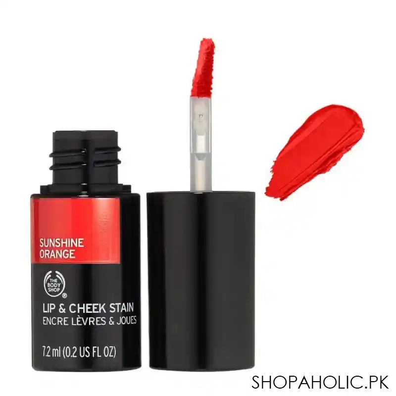 the body shop lip & cheek stain, sunshine orange main image