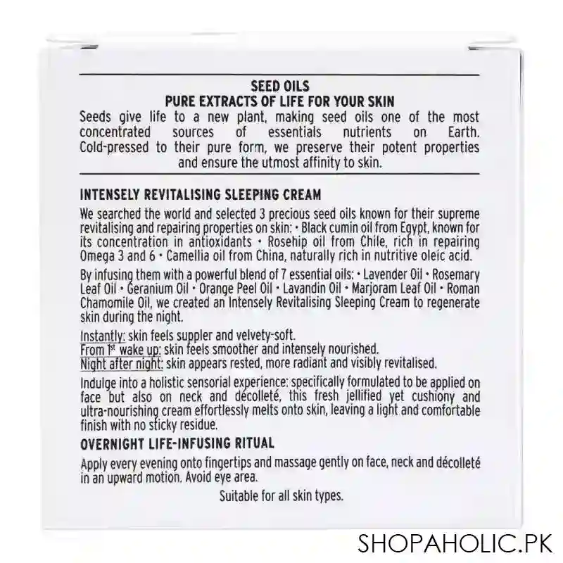 the body shop oils of life, intensely revitalising sleeping cream, 80ml image3
