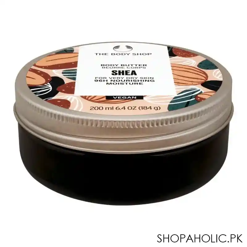 the body shop shea 96h nourishing moisture vegan the body butter, very dry skin, 200ml image2