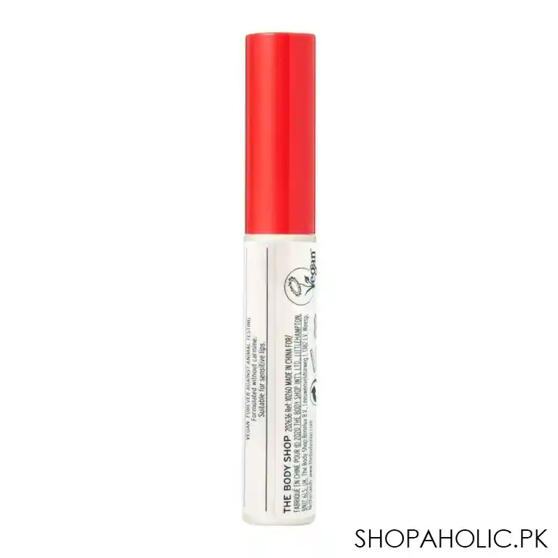 the body shop speak up vinyl lip gloss, vegan, bite back image3