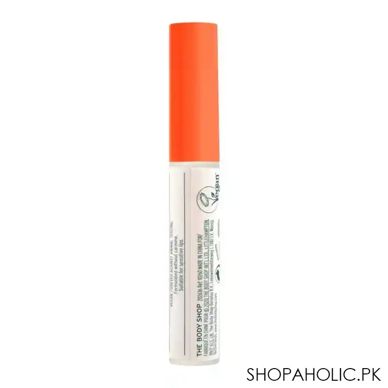 the body shop speak up vinyl lip gloss, vegan, power move image3