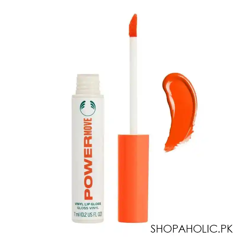 the body shop speak up vinyl lip gloss, vegan, power move main image