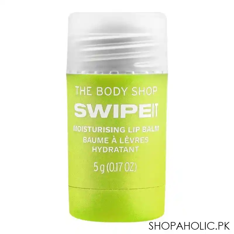 the body shop swipe it vegan kiwi moisturizing lip balm, 5g main image