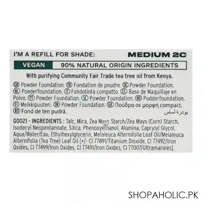 the body shop tea tree face base vegan skin clarifying powder foundation refill, medium 2c, 9g image4