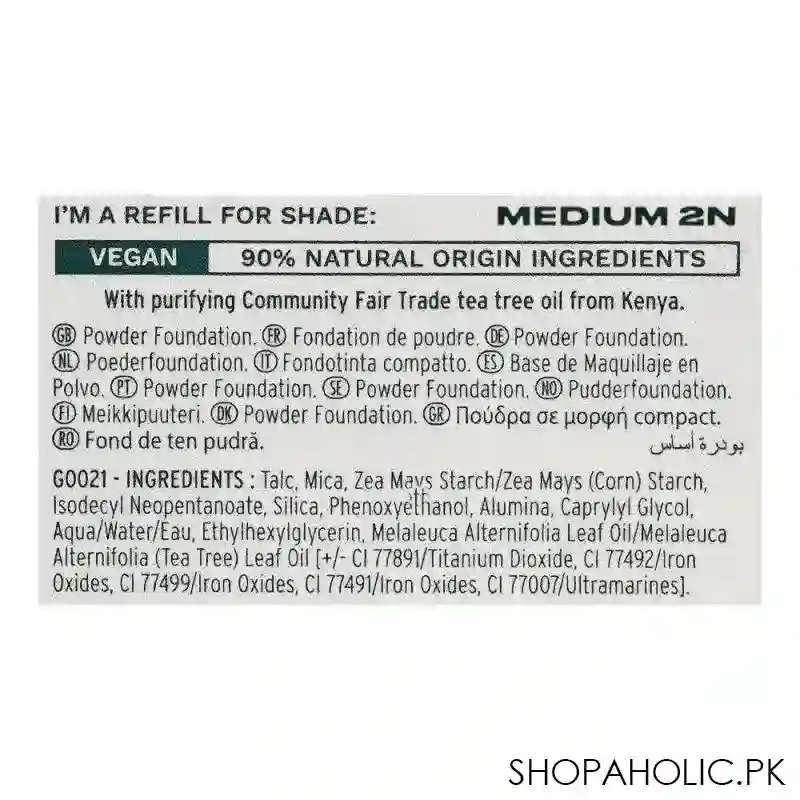 the body shop tea tree face base vegan skin clarifying powder foundation refill, medium 2n, 9g image4