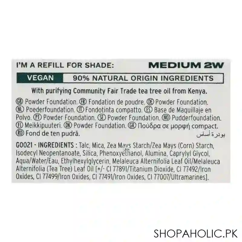 the body shop tea tree face base vegan skin clarifying powder foundation refill, medium 2w, 9g image4
