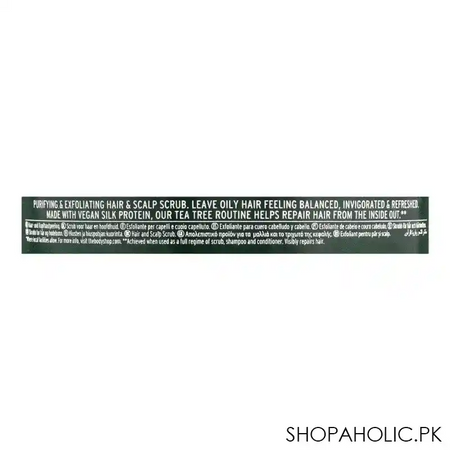 the body shop tea tree vegan hair & scalp scrub, for oily hair & scalp, 240ml image4