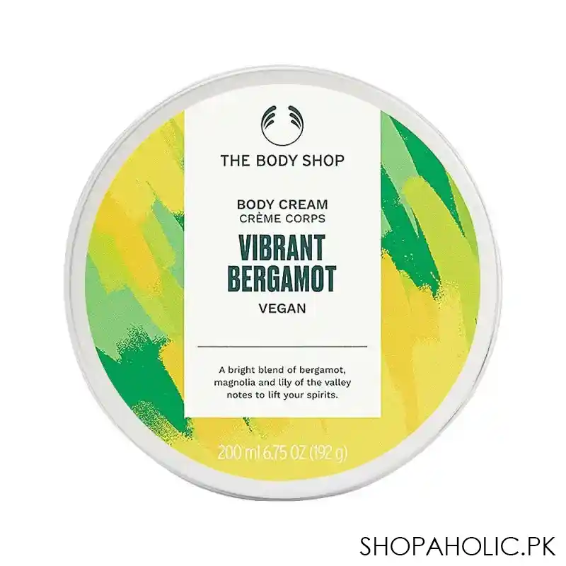 the body shop vibrant bergamot vegan the body cream, 200ml image2