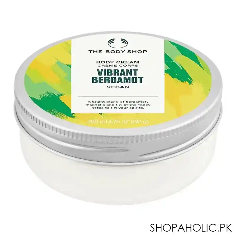 the body shop vibrant bergamot vegan the body cream, 200ml main image