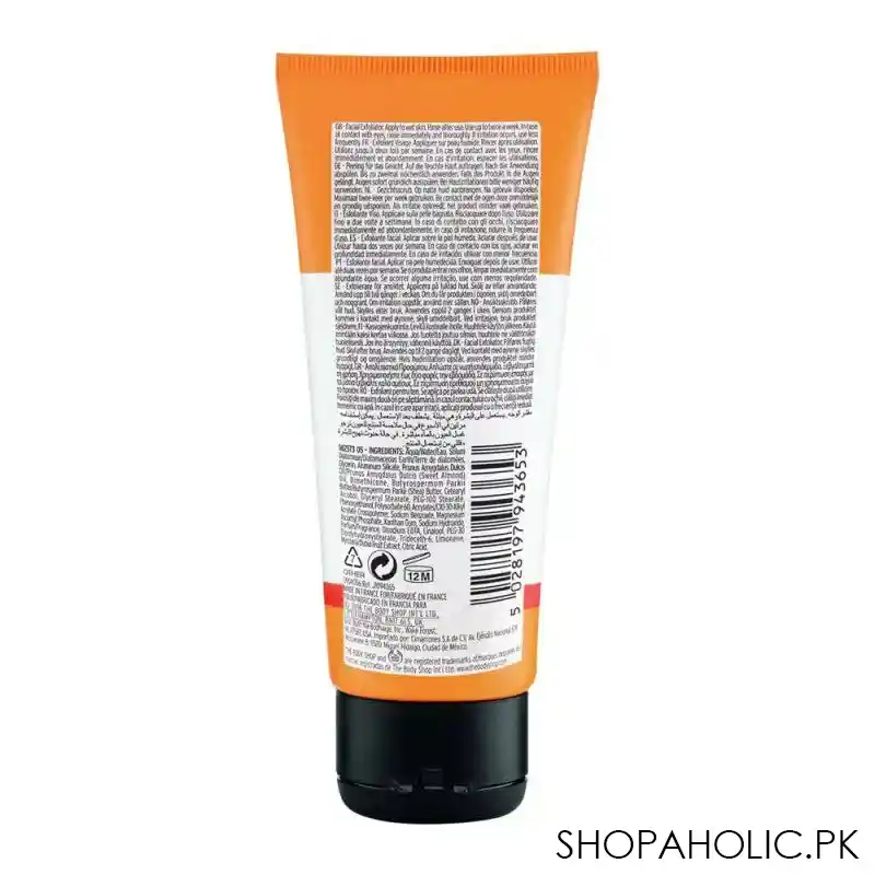 the body shop vitamin c glow boosting microdermabrasion, for dull, tired & grumpy skin, 100ml image2