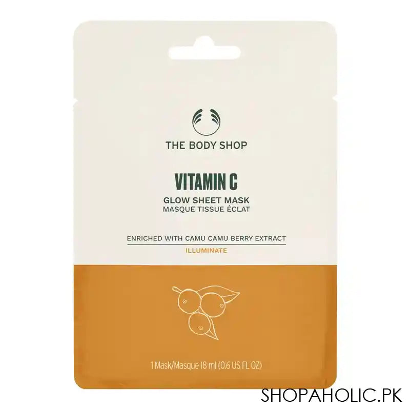The Body Shop Vitamin C Illuminate Glow Sheet Mask, 18ml - Image 2