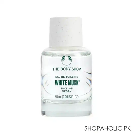 the body shop white musk vegan eau de toilette, fragrance for women, 60ml main image