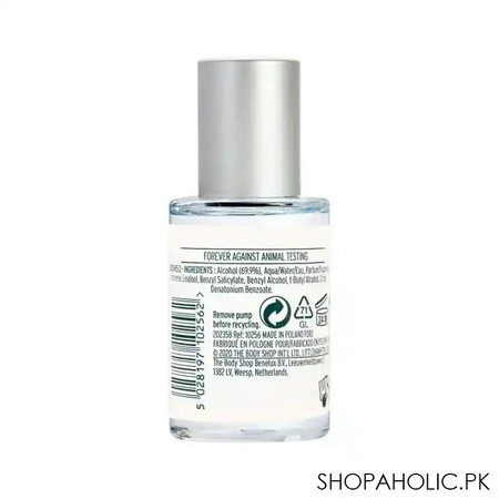 the body shop white musk vegan free eau de parfum, fragrance for women, 15ml image2