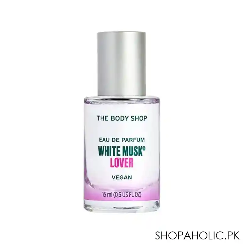 the body shop white musk vegan lover eau de parfum, fragrance for women 15ml main image