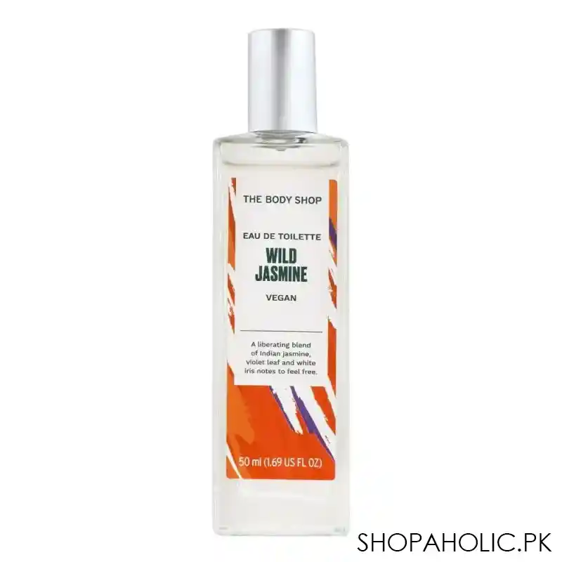the body shop wild jasmine eau de toilette, for women, vegan, 50ml main image