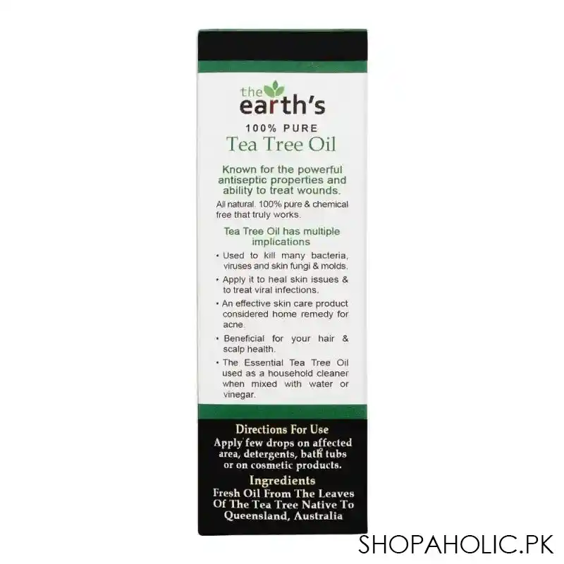 the earth's 100% pure tea tree oil, 25ml image2
