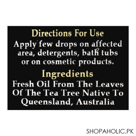 the earth's 100% pure tea tree oil, 25ml image3