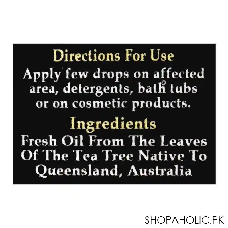 the earth's 100% pure tea tree oil, 25ml image3