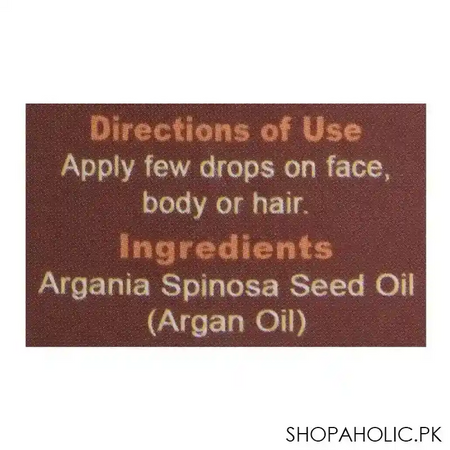 the earth's organic moroccan multi purpose argan oil, 40ml image4