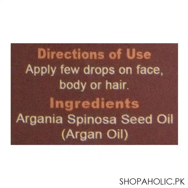 the earth's organic moroccan multi purpose argan oil, 40ml image4