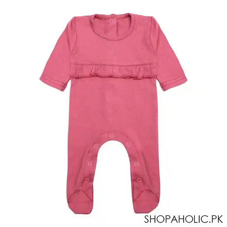the nest autumn forest full length sleeping suit (frill), rose cloud image4