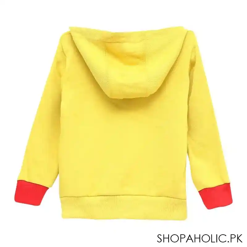 the nest happy season long sleeve hoodie kangro pocket jacket, mango mint image2