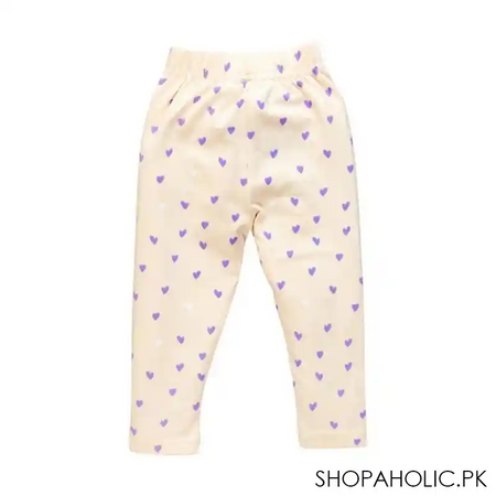 the nest jersey pajama heart print, unicorn purple main image