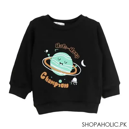 the nest off to the moon long sleeve sweat shirt, anthracite main image
