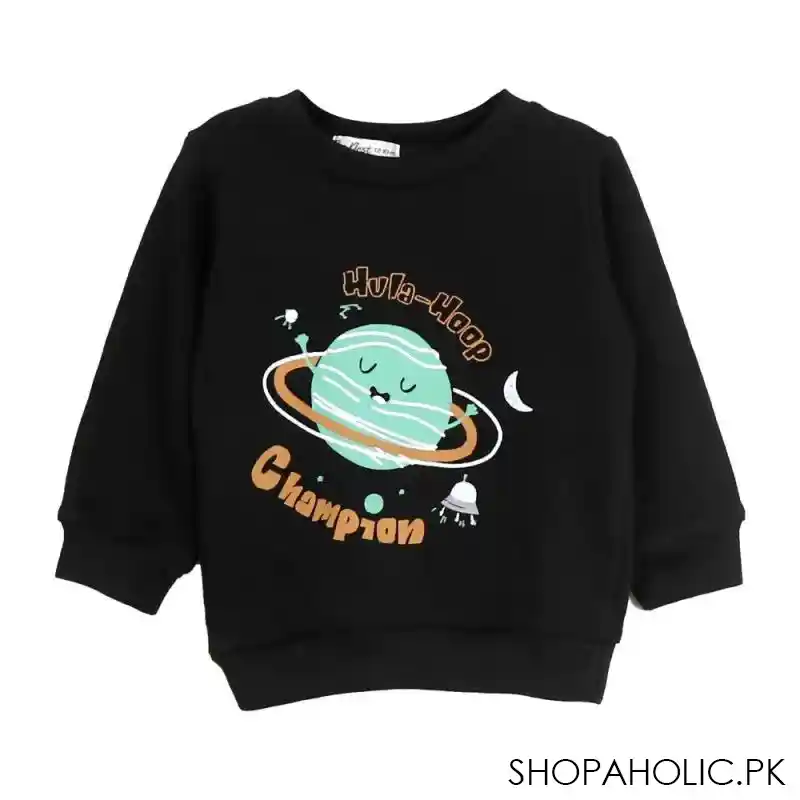 the nest off to the moon long sleeve sweat shirt, anthracite main image