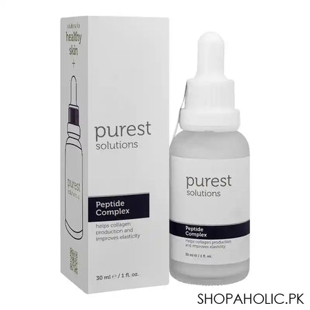 The Purest Solutions Peptide Complex Serum, Vegan, Free From Paraben, Alcohol, Fragrance and Dyes, 30ml - Main Image