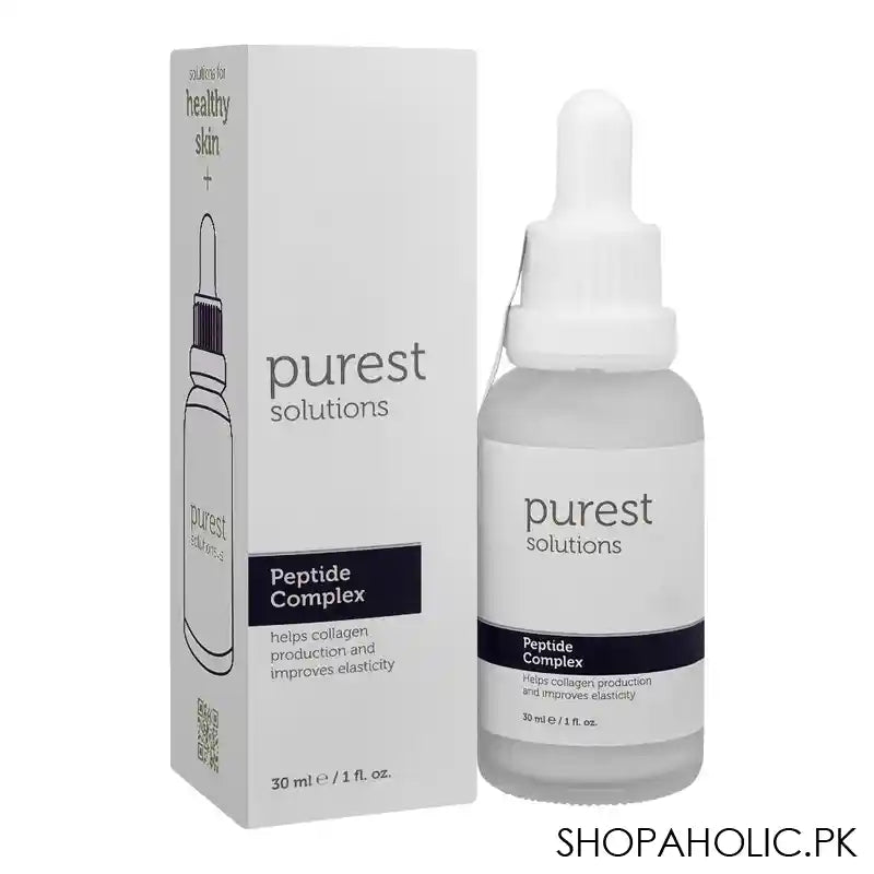 The Purest Solutions Peptide Complex Serum, Vegan, Free From Paraben, Alcohol, Fragrance and Dyes, 30ml - Main Image