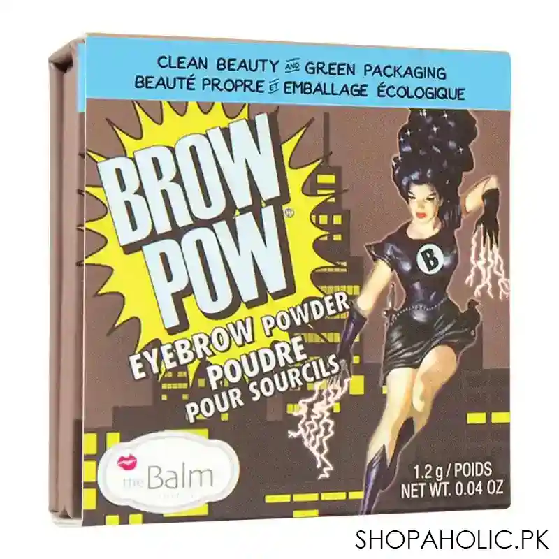 thebalm brow pow eyebrow powder, 1.2g, light brown image2