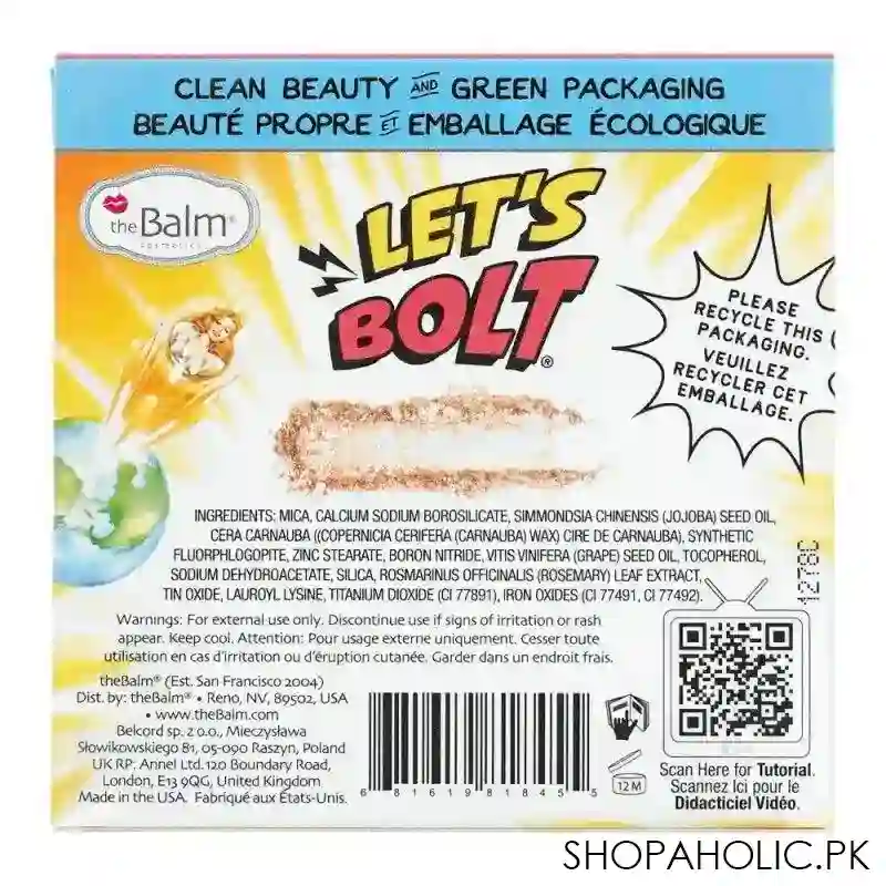 thebalm let's bolt highlighter, enlumineur, 8g image3
