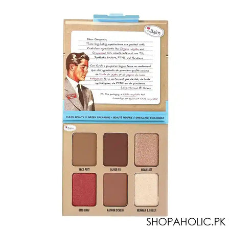 theBalm Male Order First Class Male Eyeshadow Palette, 6 Shades - Main Image