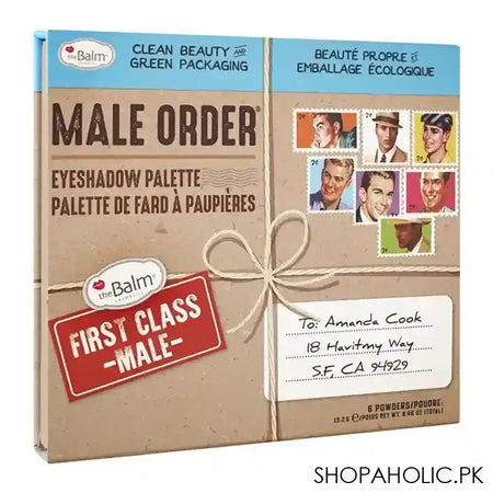 theBalm Male Order First Class Male Eyeshadow Palette, 6 Shades - Image 3