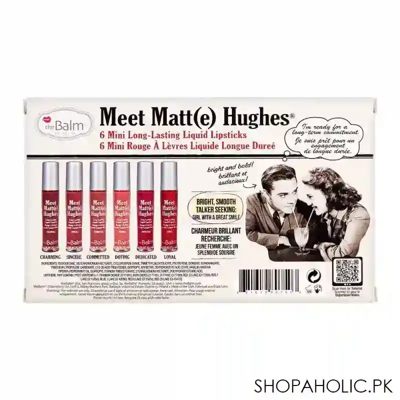 thebalm meet matt(e) hughes 6 mini rouge liquid lipstick, 7.2ml, volume 1 image3