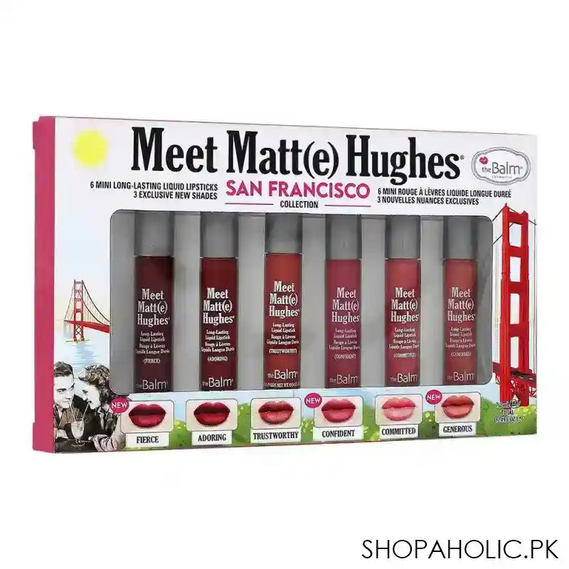 thebalm meet matt(e) hughes 6 mini rouge liquid lipstick, san francisco collection main image