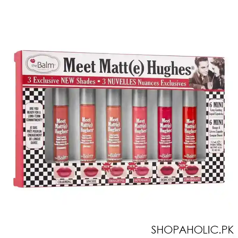 thebalm meet matt(e) hughes 6 mini rouge liquid lipstick, volume 14, 7.2ml main image