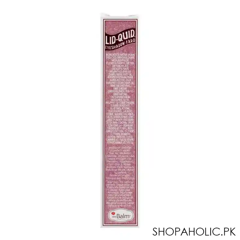 thebalm sparkling liquid eyeshadow, lavender mimosa image4