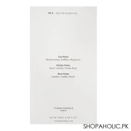 Thomas Kosmala No.6 Brume Radieuse, Eau de Parfum, For Men & Women, 100ml - Image 5