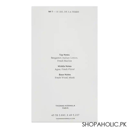 Thomas Kosmala No.7 Le Sel De La Terre, Eau de Parfum, For Men & Women, 100ml - Image 4
