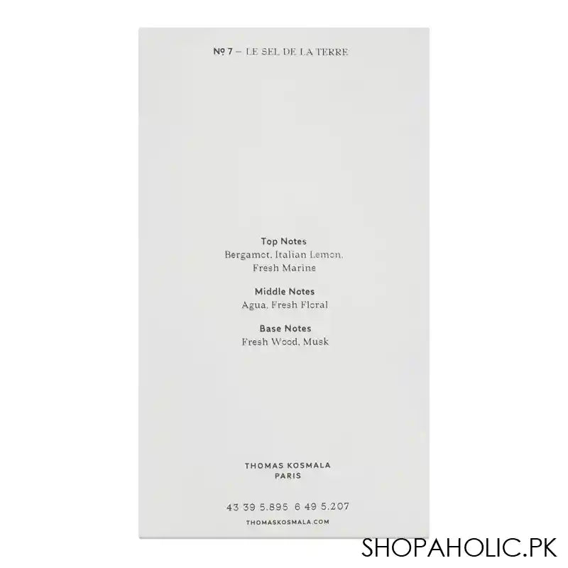Thomas Kosmala No.7 Le Sel De La Terre, Eau de Parfum, For Men & Women, 100ml - Image 4
