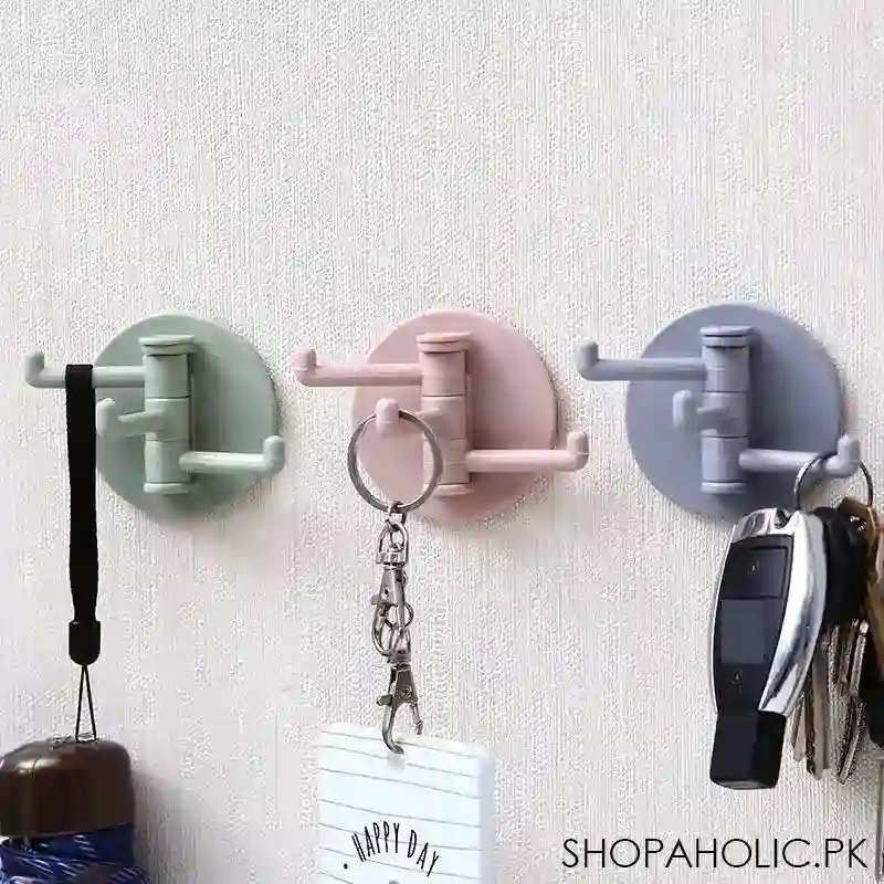 three branch rotating seamless adhesive hook image3